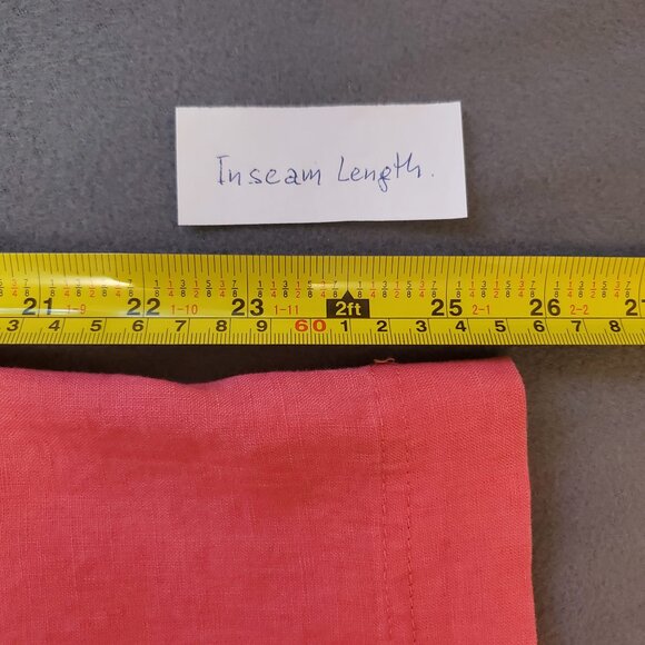 Jones New York Sport Dress Pants Size 6 Coral Pink Straight Leg Casual Mid Rise - Picture 13 of 13